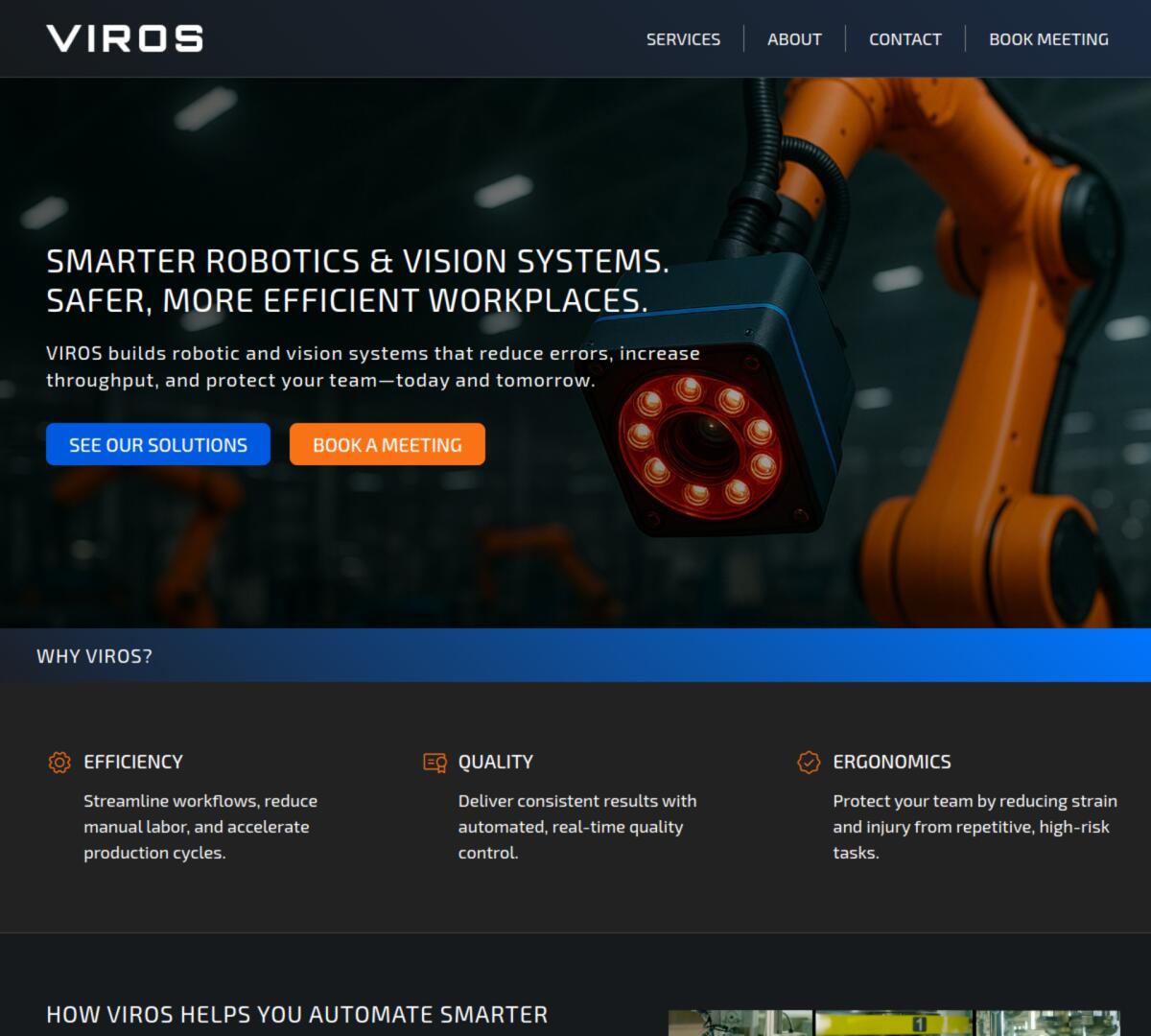 VIROS website screenshot
